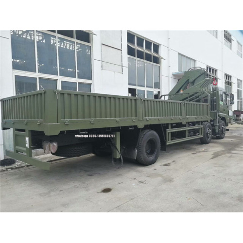 Dongfeng 6X2 Truck Mounted Articulated Boom Crane 12tons