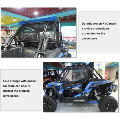 ATV/UTV Window Shade Shield Net Cover Mesh Guard for Polaris RZR PRO 2020 - Scratch Prevention