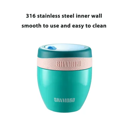 Color Block Insulated Lunch Pot