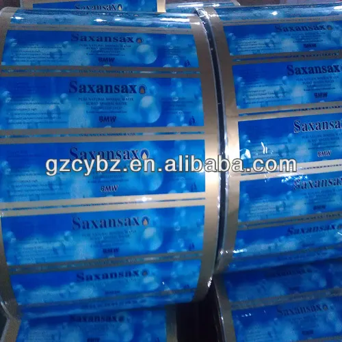 30u plastic shrink wrap water bottle labels