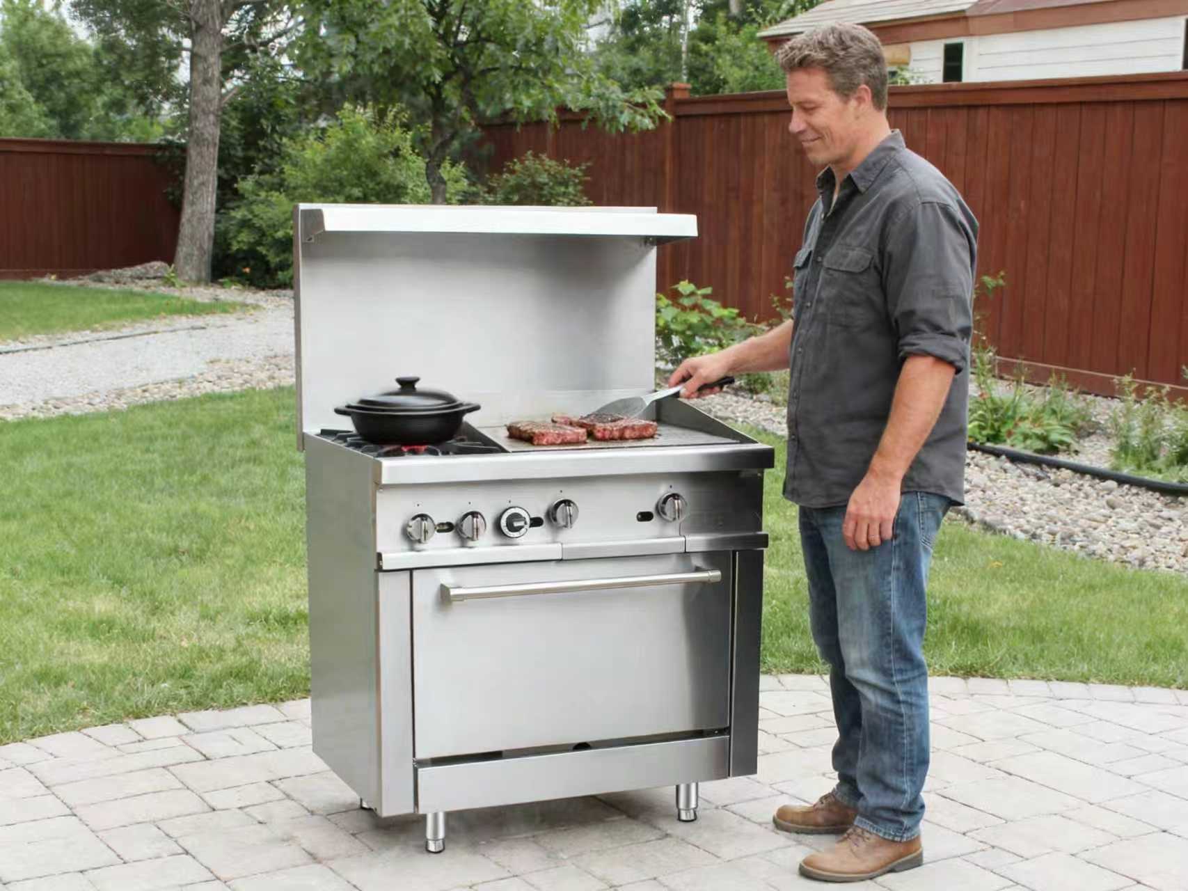 restaurant gas stove combo restaurant gas stove combo