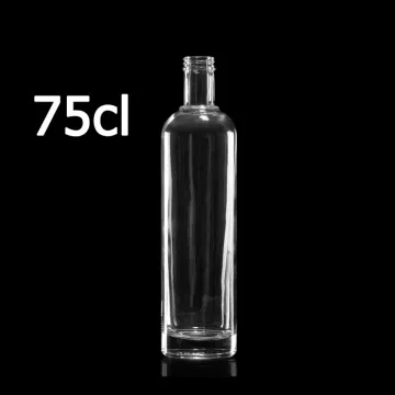 Chongqing high quality heavy base 750 ml liquor bottle with screw cap