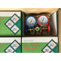 Brass HVAC AC Refrigeration AC Double R134 R410A Set Gauge Manifold Gauge