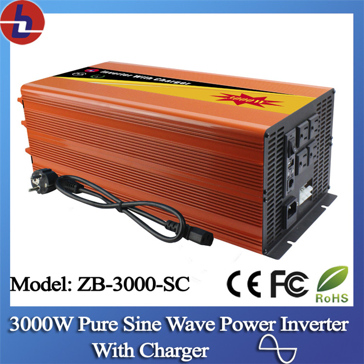 3000W DC to AC Pure Sine Wave Power Inverter with Charger