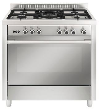 5 Burner Gas Range Oven Glem Italy