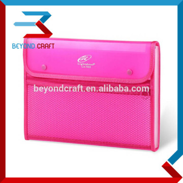 A4 A5 FC Saiz 13 Poket PP Memperluas Dompet Fail dengan Penutupan Zipper