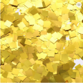 Confetti de folha de coração da estrela de ouro