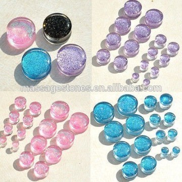 Custom plug body jewelry, stone ear plug, plugs body jewelry