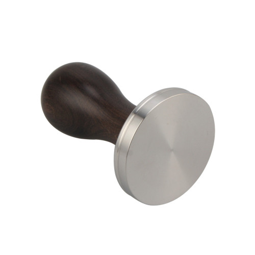 Coffee Tamper With Black Wooden Handle