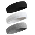 Wholesale Custom Cotton Elastic Women Men Gym Fitness Sweat Hair Band Nonslip Sweatbands