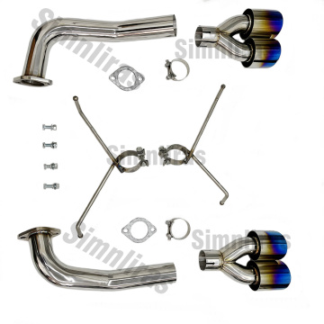Polished Bstainless Achs Back Auspuffrohr mit Spitzen für Subaru WRX &amp; STI 15-21
