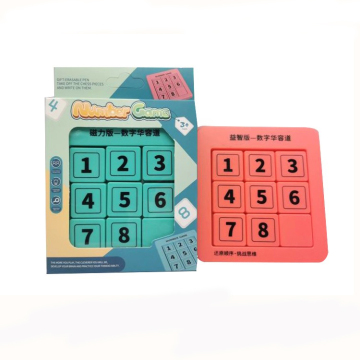 Giocattoli da dollari EPT personalizzati: puzzle scorrevole di Huarong Road con numeri magnetici - Ideale per l'intrattenimento per bambini