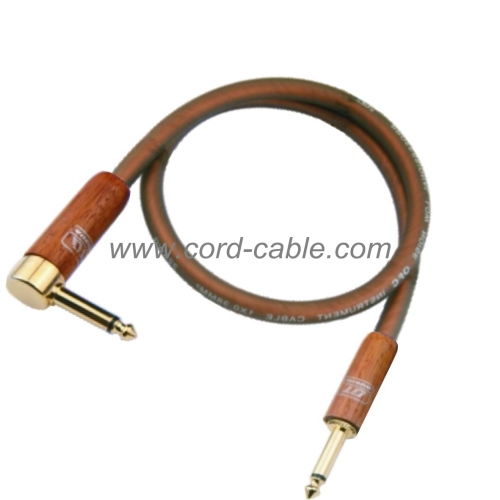 DML serie profesional del instrumento guitarra Cable Jack 90° a Jack