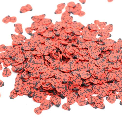 Newest Simulation Coccinella Septempunctata Polymer Caly Slice Sprinkles For Nail Art Decoration And Artificial Diy Accessories