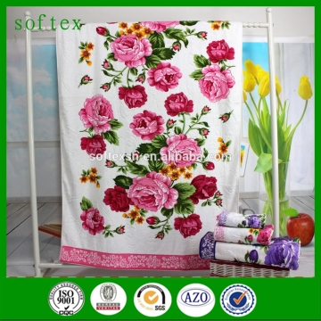 print cotton bath towel for bathroom