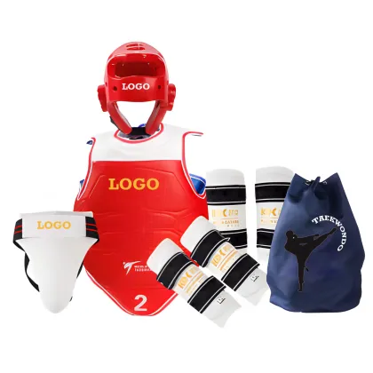 Complete Taekwondo Protective Gear Set: Headgear, Arm, Leg & Instep, Chest Guard for Training
