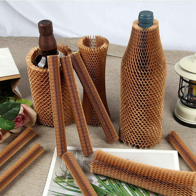 Glass bottle honeycomb paper mesh cover