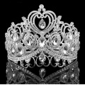 2018 Full Round Big Rhinestones Queen Crown