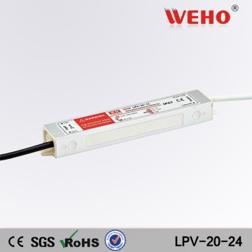 WEHO ac/dc constant voltage 20w 24v waterproof led driver psu power supply