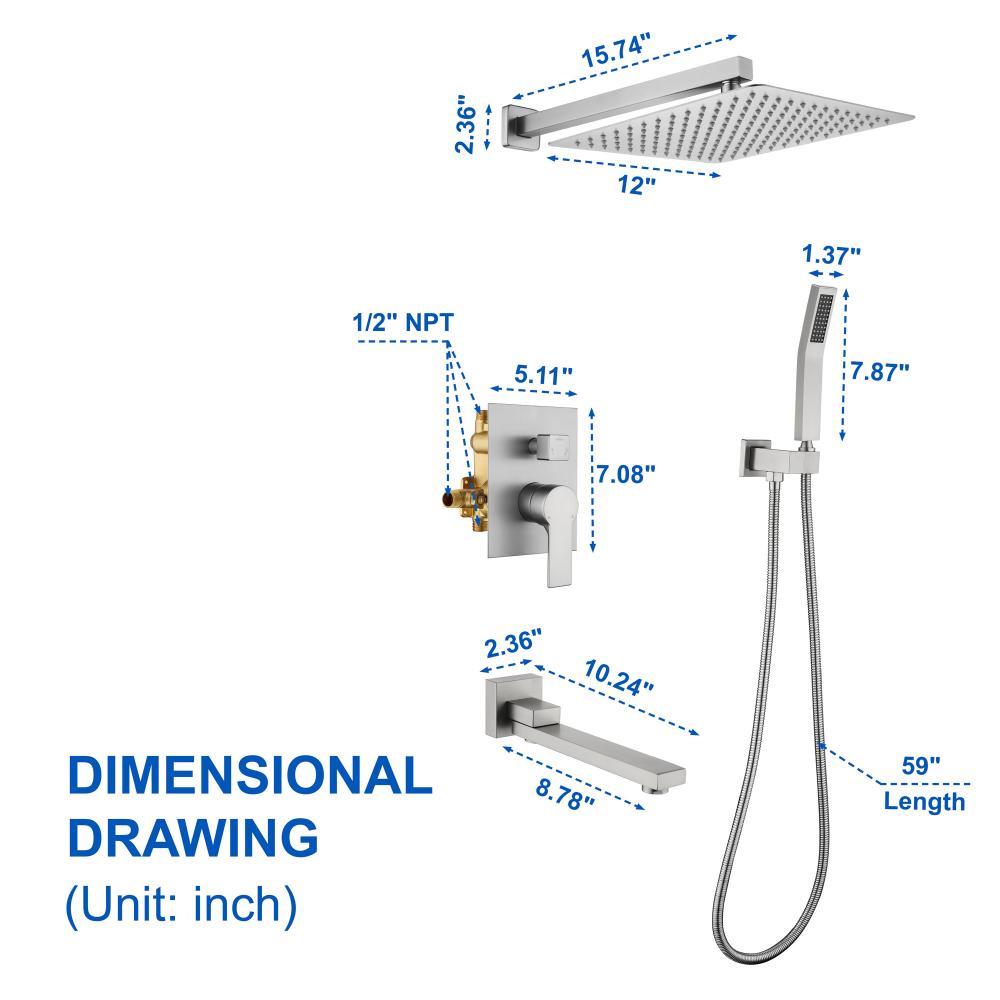 Shower System 88050bn 12 5