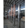coluna industrial de destilação de álcool de cobre