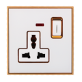 PM Serie 1 Gang 13A Multi Socket commutata