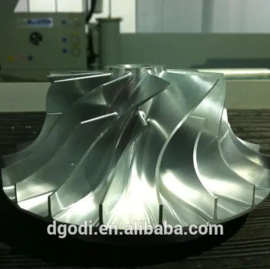5 axis cnc machining aluminum jet pump impeller