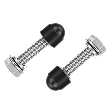 Black Nylon Dome Protection Caps for Plastic Hexagon Bolt and Nut