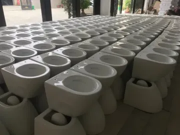 Watermark Bathroom Ceramic Sanitary Ware Round Wall Hung WC Toilet Set