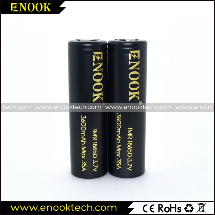 Enook 3600mah Rechargeable Battery 18650 Cell