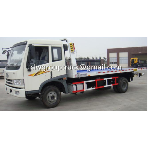 JIEFANG FAW Camion de dépanneuse de route deux-en-un plat