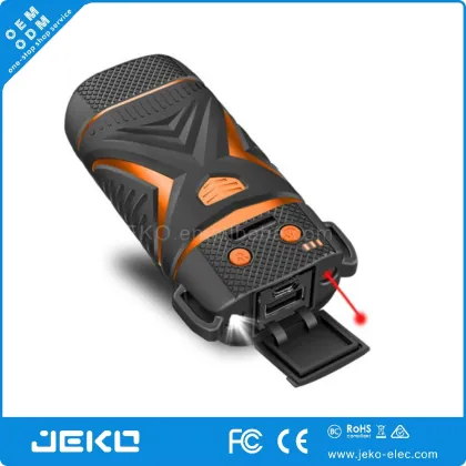 Outdoor powerbank waterproof Powerbank 5200Mah with laser pointer and LED flash light outdoor battery