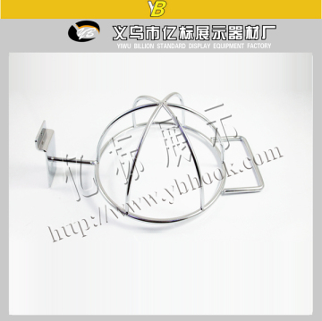 High quality chrome plating ball display rack Hat Hooks