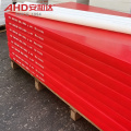 Hoja de plástico de polietileno de tablero de HDPE rojo de 1-300 mm