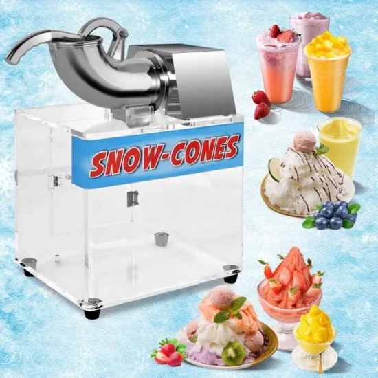 Professional 200W Electric Ice Crusher: Efficient Snow and Ice Shaver for Home Use