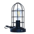 Black American-style hand-held table lamps