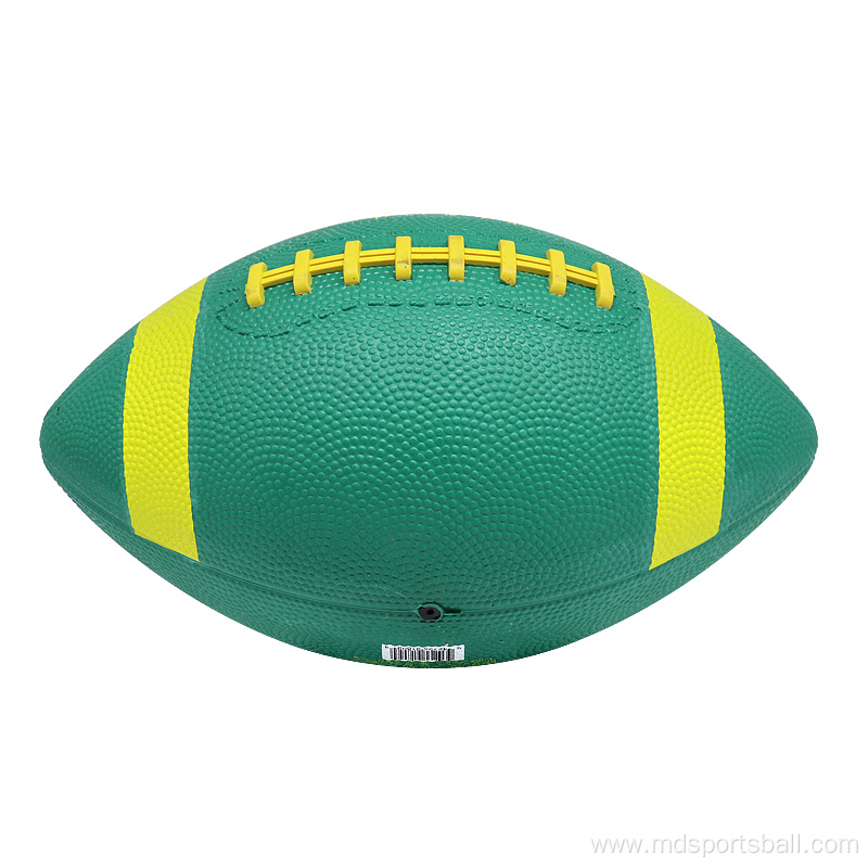 Blue green rubber american football custom logo