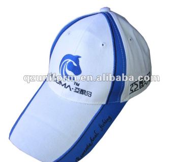 Embroidery white 100%Cotton Baseball Cap&Casual Hat