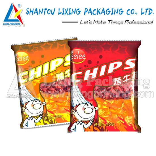 LIXING PACKAGING wholesale chips food packaging aluminum foil plastic bags