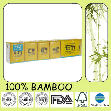 3ply Bamboo Pocket Tissue With Natural Brown Color