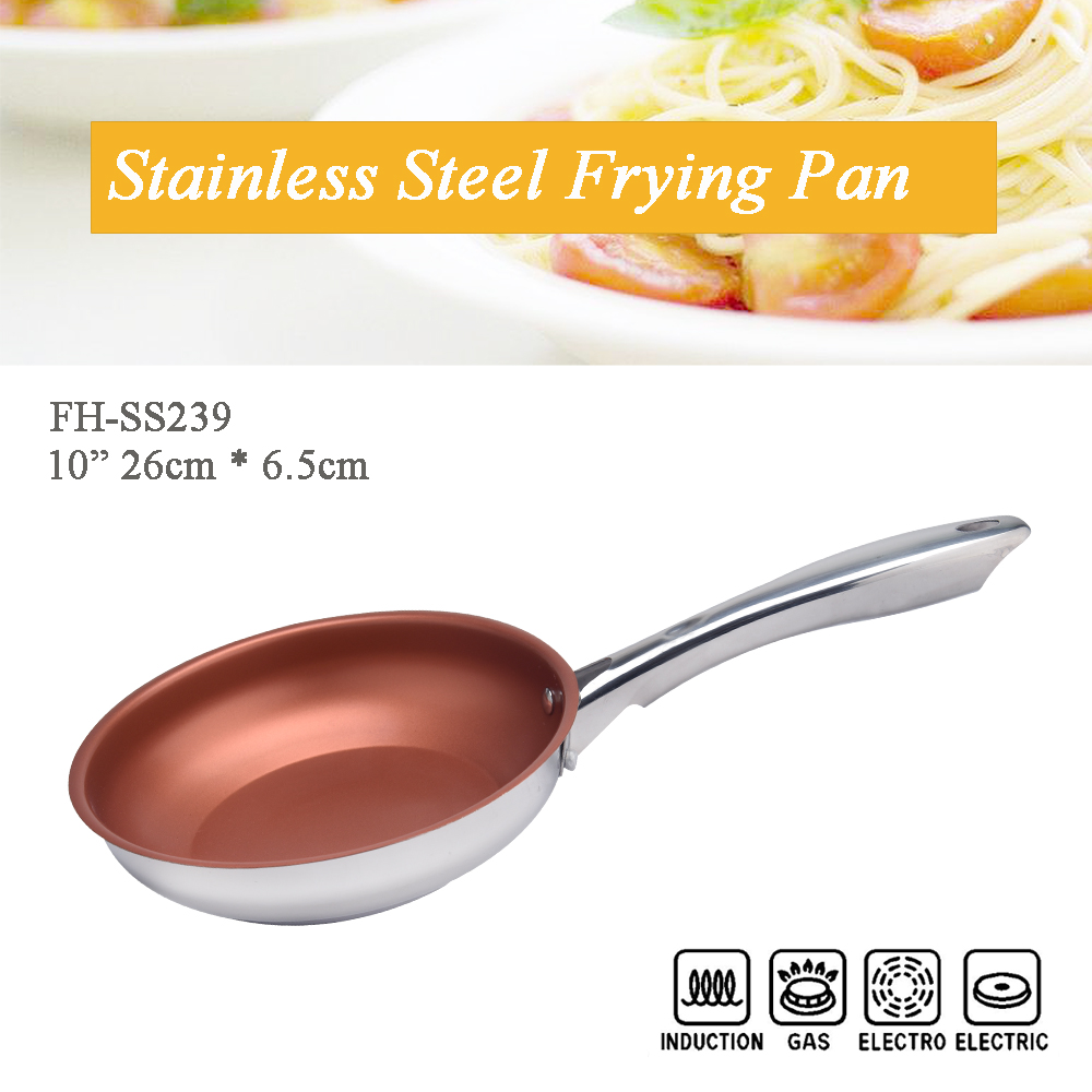 stainless steel fry pan