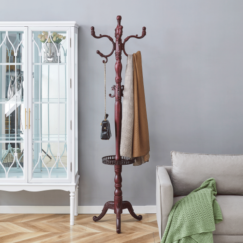 Elegant Retro Style Wooden Hanger for Bedroom Use