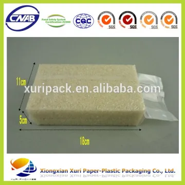accept custom clear/white rice plastic packaging bag from alibaba supplier