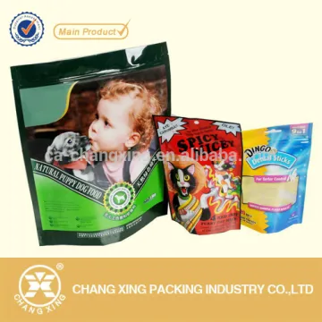 Aluminum Foil Zipper Stand Up Plastic Bags Pouch For Pet Food