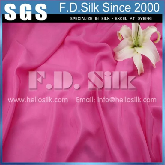 12MM Silk Crepe De Chine Width 45" Peachblossom No.38 Color