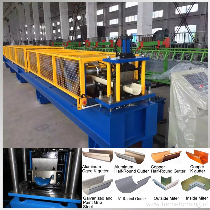 steel water gutter roll forming production line
