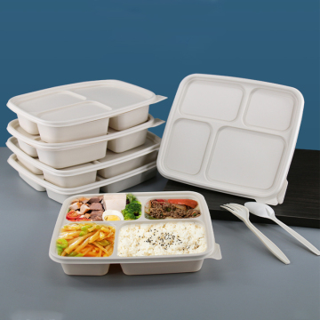 Factory Wholesale Heat Resistant Take Away Food Lunch Box Containers