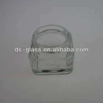 100ml square glass cream jar