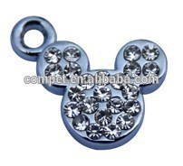 Head of Mouse Rhinestone Charming Pendant in Wholesale