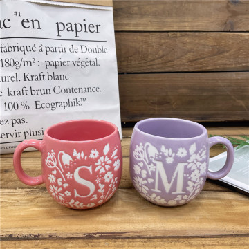 Modern Ceramic Tea Cup and Saucer Set in Various Colors